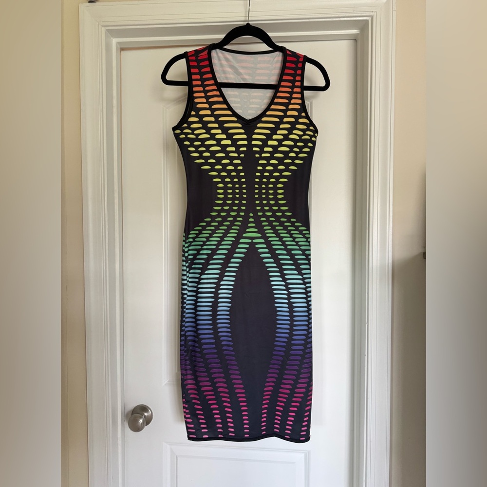 Multicolor Sleeveless Dress